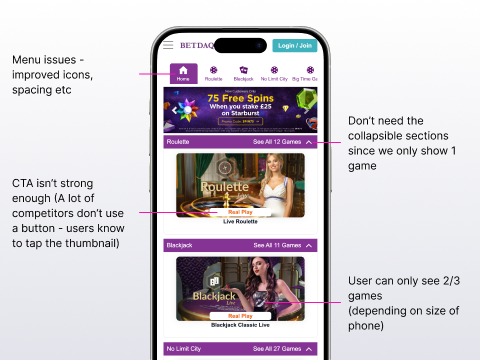 Casino review - mobile