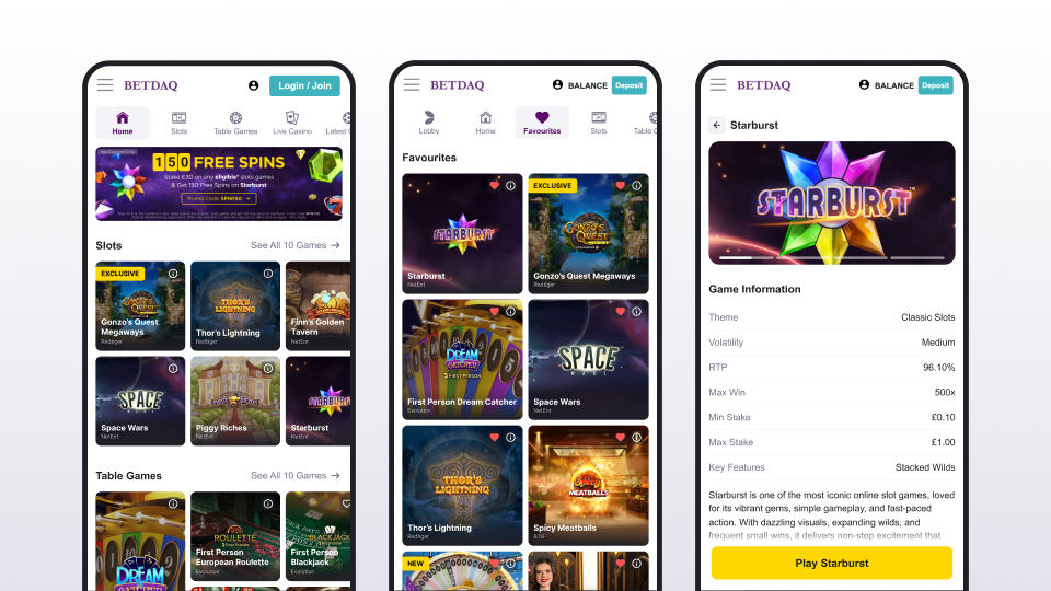 Mobile game info page